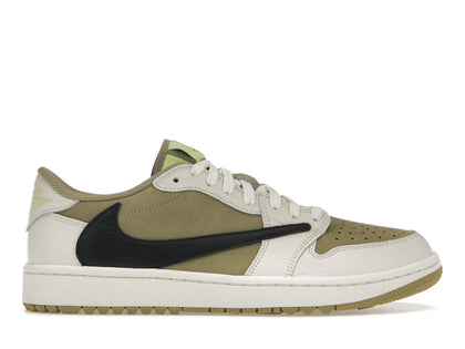 Jordan 1 Retro Low Golf Travis Scott Neutral Olive - authentic Jordan sneakers