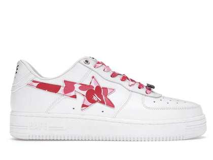 A Bathing Ape Bape Sta Low White ABC Camo Pink (2021) - authentic BAPE sneakers
