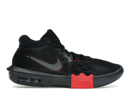 Nike LeBron Witness 8 Black University Red White - authentic Nike sneakers