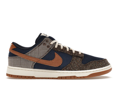 Nike Dunk Low Tweed Midnight Navy Corduroy - authentic Nike sneakers