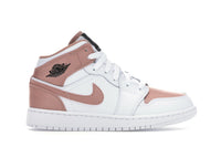 Jordan 1 Mid White Rose Gold (GS)