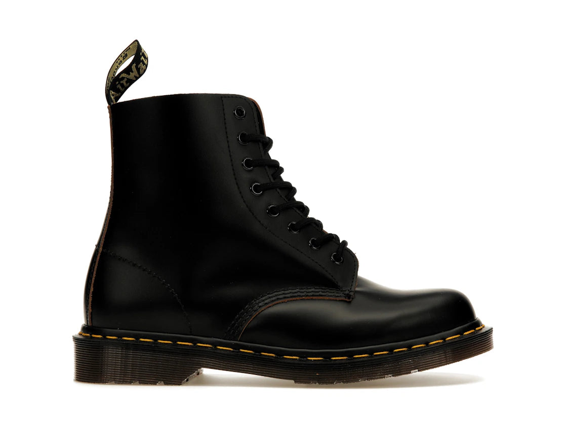 Dr. Martens 1460 Vintage Made in England Schnürstiefel Schwarz Quilon - vue 360