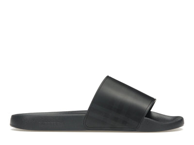 Burberry Embossed Logo Slides Dark Blue