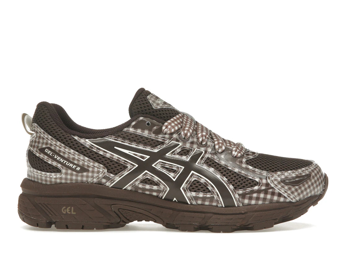 ASICS Gel-Venture 6 Story mfg. Reddish Brown Gingham - vue 360