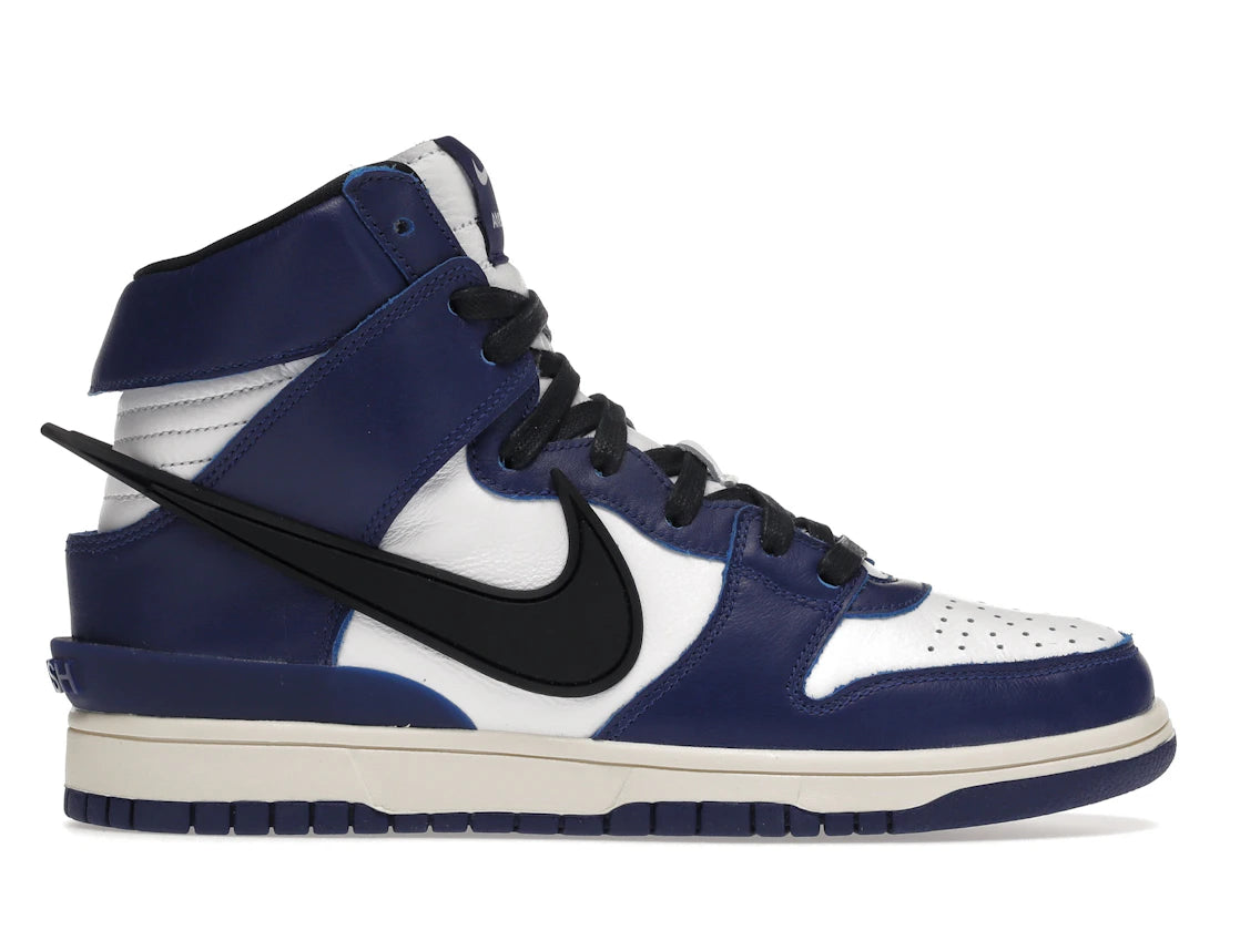 Nike Dunk High AMBUSH Deep Royal - vue 360