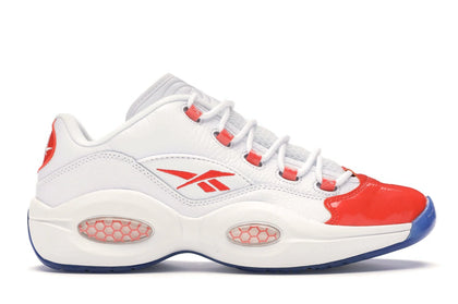 Reebok Question Low Patent Toe Orange - authentic Reebok sneakers