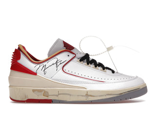 Jordan 2 Retro Low SP Off-White White Red - authentic Jordan sneakers