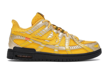 Nike Air Rubber Dunk Off-White University Gold - authentic Nike sneakers