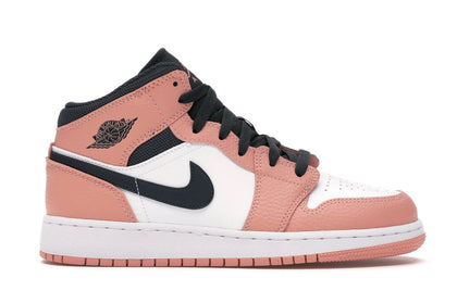 Jordan 1 Mid Pink Quartz (GS) - authentic Jordan sneakers