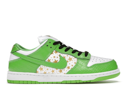 Nike SB Dunk Low Supreme Stars Mean Green (2021) - authentic Nike sneakers
