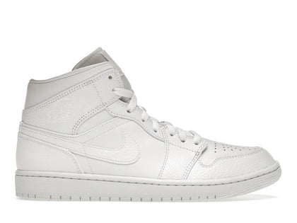 Jordan 1 Mid Triple White 2.0 (2020) - authentic Jordan sneakers