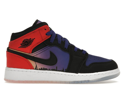 Jordan 1 Mid SS Skyline (GS) - authentic Jordan sneakers