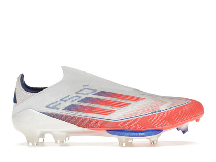 adidas F50+ Elite Laceless FG Cloud White Solar Red - authentic adidas sneakers