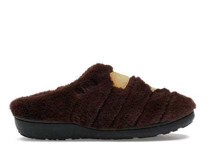 A Bathing Ape Ape Head Puffer Sandals Subu Brown - authentic BAPE sneakers
