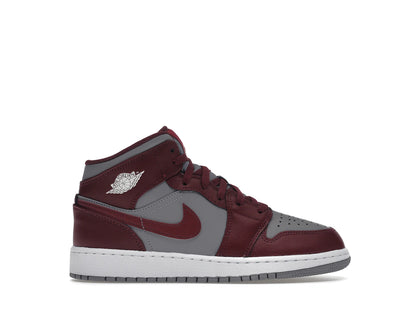 Jordan 1 Mid Cherrywood Red (GS) - authentic Jordan sneakers