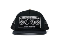 Chrome Hearts CH Las Vegas Trucker Hat Schwarz/Schwarz