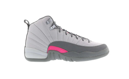 Jordan 12 Retro Wolf Grey Vivid Pink (GS) - authentic Jordan sneakers