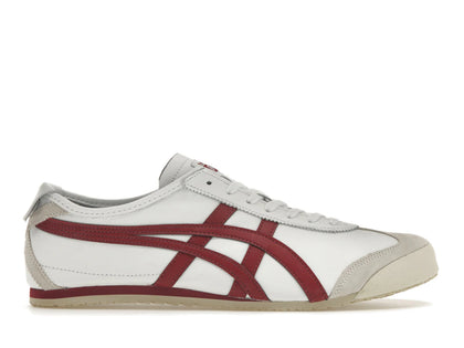 Onitsuka Tiger Mexico 66 White Burgundy - authentic ASICS sneakers