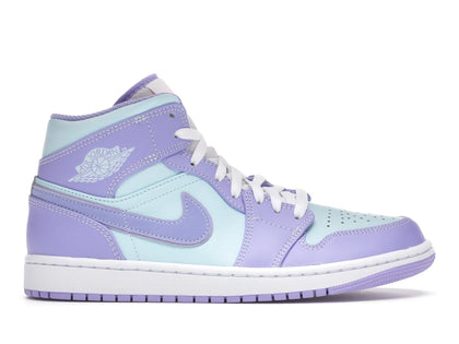 Jordan 1 Mid Purple Aqua - authentic Jordan sneakers