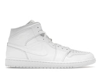 Jordan 1 Mid Triple White