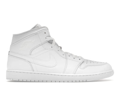 Jordan 1 Mid Triple White