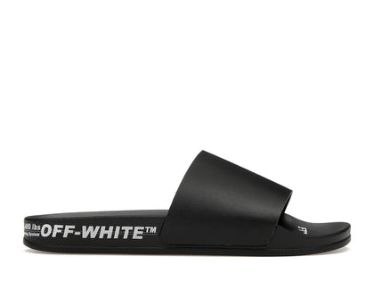 OFF-WHITE Industrial Belt Slides Black White - authentic OFF-WHITE sneakers