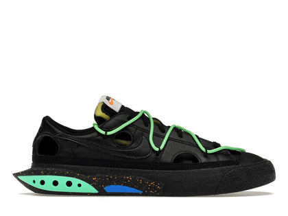 Nike Blazer Low Off-White Black Electro Green - authentic Nike sneakers