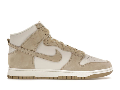Nike Dunk High Tan Suede White - authentic Nike sneakers
