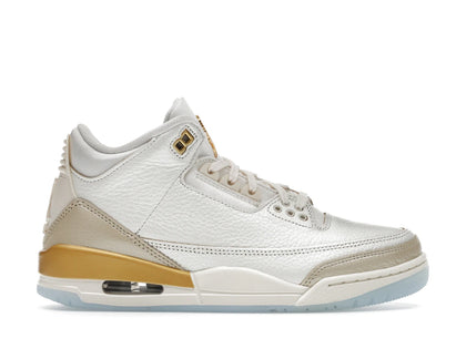 Jordan 3 Retro Champagne and Oysters (Women's) - authentic Jordan sneakers
