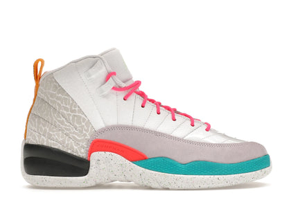 Jordan 12 Retro White Vapor Green (GS) - authentic Jordan sneakers
