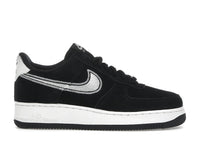 Nike Air Force 1 Low '07 LV8 Black Sail Embroidered Swoosh