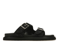 Dior Aqua Sandals Black Oblique Canvas