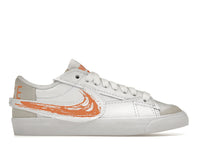 Nike Blazer Low '77 Jumbo Scribble Swoosh White Orange Trance