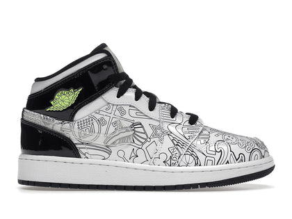 Jordan 1 Mid SE DIY (GS) - authentic Jordan sneakers