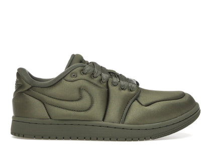 Jordan 1 Low Method of Make Satin Medium Olive (Women's) - authentic Jordan sneakers