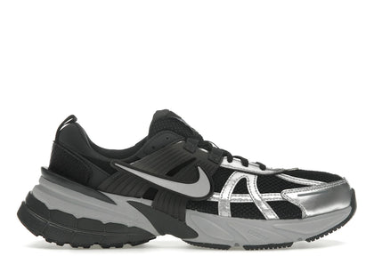 Nike V2K Run Black Metallic Silver (Women's) - authentic Nike sneakers