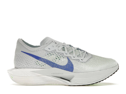 Nike ZoomX Vaporfly 3 Football Grey Racer Blue - authentic Nike sneakers