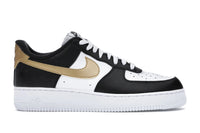 Nike Air Force 1 Low Black White Metallic Gold