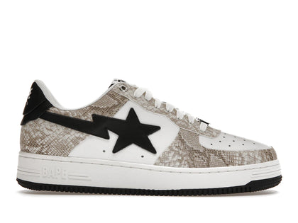 A Bathing Ape Bape Sta Snake Skin Beige - authentic BAPE sneakers