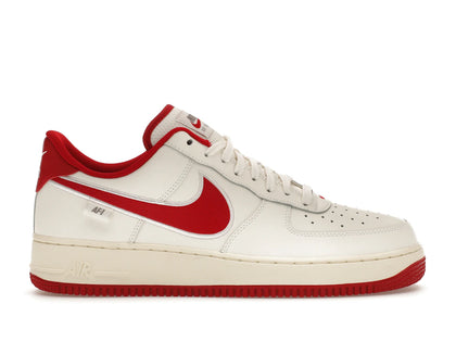 Nike Air Force 1 Low '07 Sail Gym Red - authentic Nike sneakers