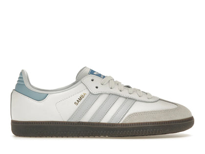 adidas Samba OG White Halo Blue - authentic adidas sneakers