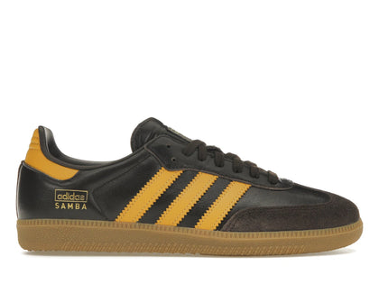 adidas Samba OG Dark Brown Preloved Yellow - authentic adidas sneakers