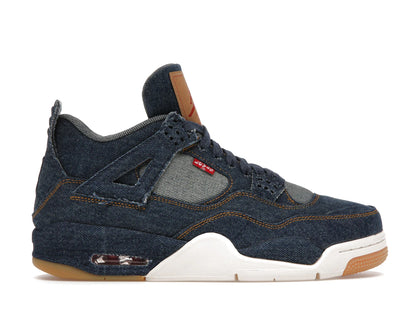 Jordan 4 Retro Levi's Denim (Tag with Levi's Logo) - authentic Jordan sneakers
