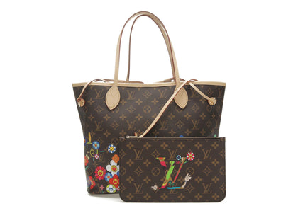 Louis Vuitton x Takashi Murakami Neverfull MM Superflat Monogram - authentic Louis Vuitton product