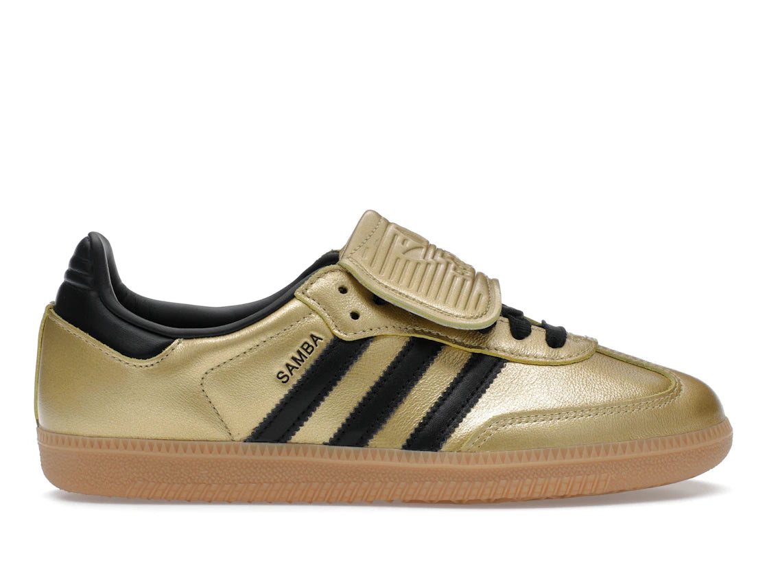 adidas Samba LT Gold Metallic Black Gum (Damen) - vue 360