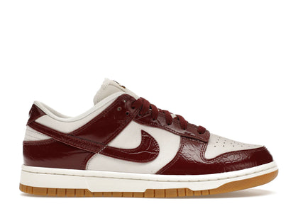 Nike Dunk Low LX Dark Team Red Croc (Women's) - authentic Nike sneakers