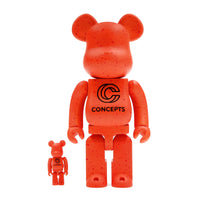 Bearbrick x Concepts Orange Lobster 100% & 400% Set