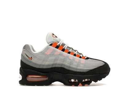 Nike Air Max 95 Big Bubble Black Cool Grey White Bright Mandarin - authentic Nike sneakers