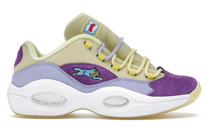 Reebok Question Low BBC Ice Cream Running Dog Yellow Purple - authentic Reebok sneakers