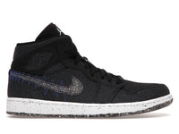 Jordan 1 Mid Crater Black